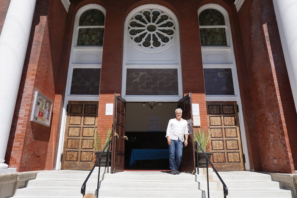 Craig Taubman has opened the Pico Union Project in a historic synagogue building in downtown Los Angeles as a home for cultural, religious, and community events. (Anthony Weiss)