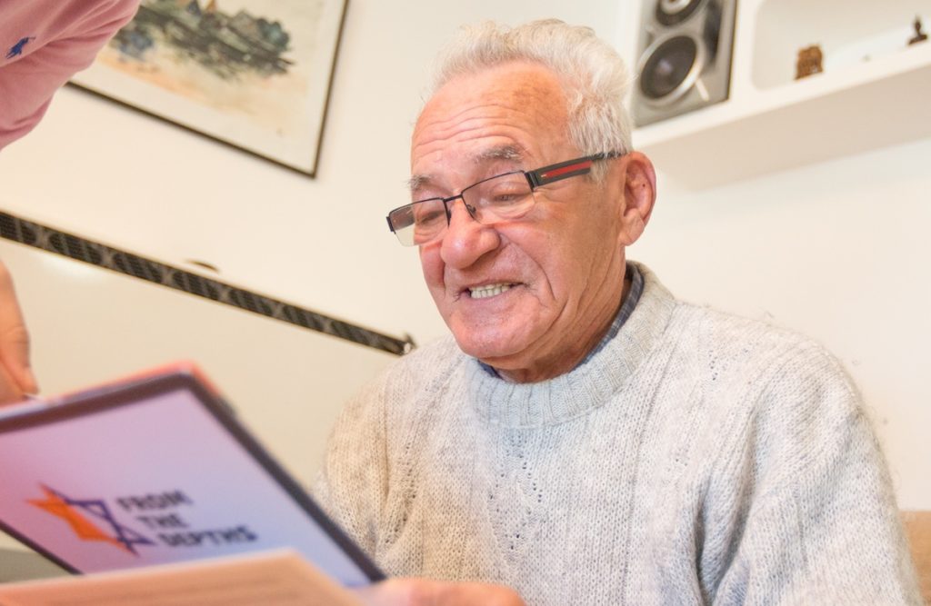 Holocaust survivor Moshe Tirosh spent three weeks hiding from the Nazis underground at the Warsaw Zoo. (From the Depths)