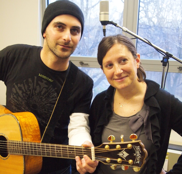 Elie Greenberg and Rabbi Lauren Holtzblatt co-created the popular instrumental Shabbat evening service at Adas Israel Congregation in Washington. (David Polonsky)