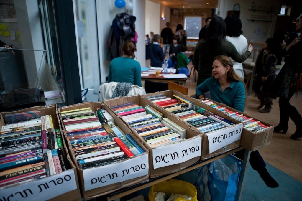 A Hebrew-language book fair for Israelis in the Netherlands.(Courtesy of Tsavta)  