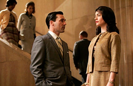 Jon Hamm as Don Draper and Maggie Siff as Rachel Menken. (Doug Hyun/AMC)