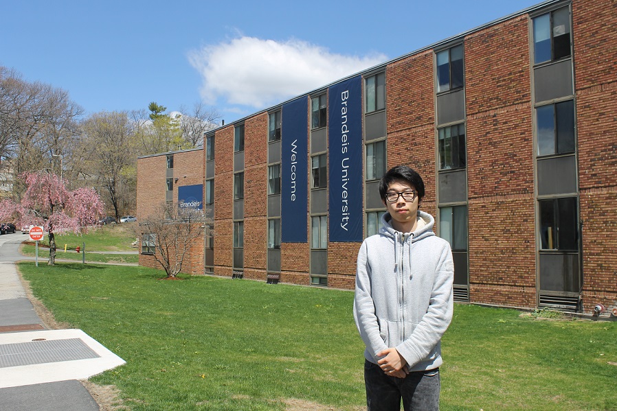 Shanghai native Tianwu Wang is one of hundreds of Chinese students at Brandeis.  (Uriel Heilman)
