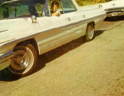 For Menahem Orenstein, this photo of his friend David Beck in a 1962 Pontiac Bonneville is all he has left of their correspondence. (Courtesy of Menahem Orenstein)