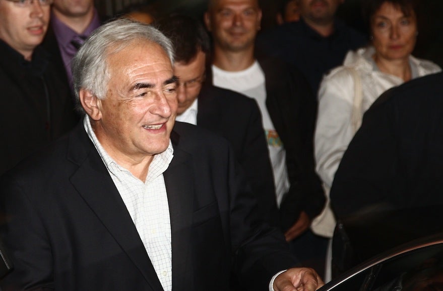Strauss-Kahn returns to France on September 4, 2011, after the sex assault charges against him were dropped in the U.S.