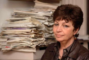 Claire Levy in Sofia in 2012. (Courtesy of talesofladino.wordpress.com)