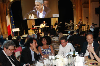 Guests at the gala dinner and concewrt by Enrico Macias held at Hotel de Ville, Paris on June 29, 2015. (Alain Azria)