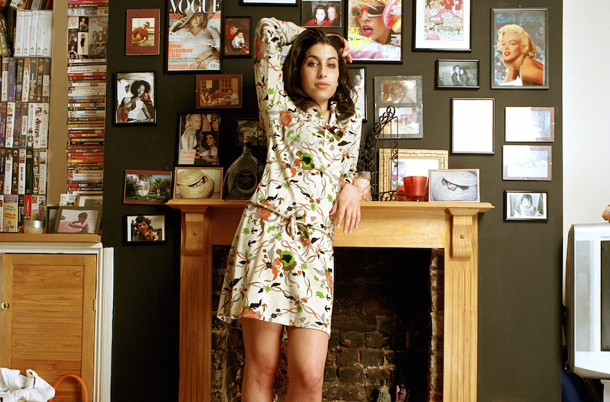 Amy Winehouse at her home in Camden, London in 2004. (Mark Okoh/Contemporary Jewish Museum)