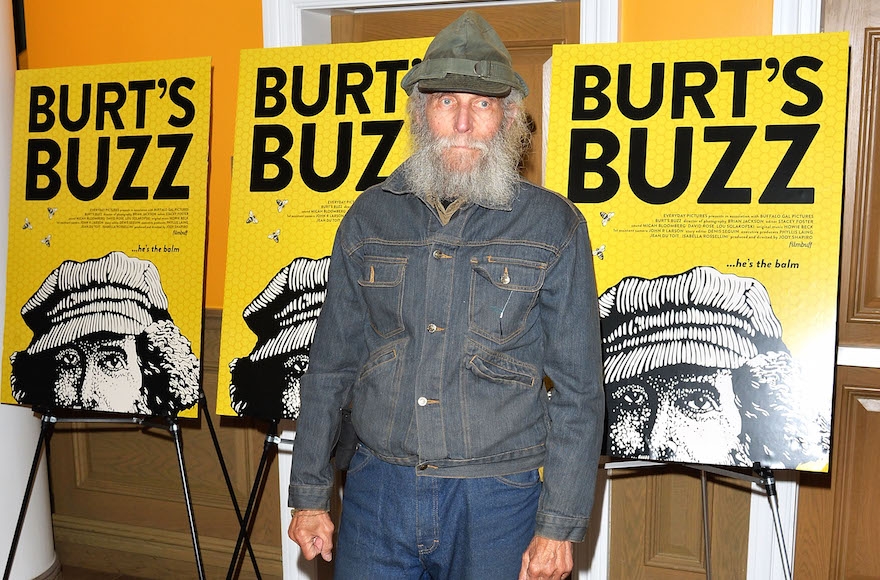 Burt Shavitz, the face of Burt's Bees, promoting a documentary about him at the Crosby Street Hotel in New York City on May 29, 2014 (Andrew H. Walker/Getty Images)