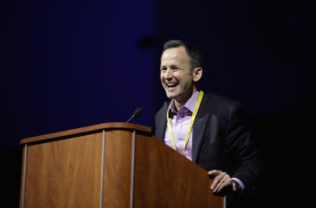 CUFI executive director, David Brog, speaking at the group's Israel Policy Conference in Washington, D.C., July 13-14, 2015. (Courtesy: CUFI)