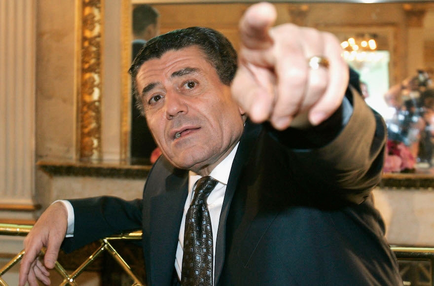 Haim Saban, at a news conference on August 5, 2005, in Munich, Germany, is an Israeli Hollywood mogul. (Jan Pitman/Getty Images)