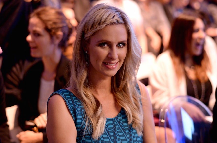 Nicky Hilton attends a runway at The Fashion Institute of Technology on April 30, 2015, in New York. (Dave Kotinsky/Getty Images)