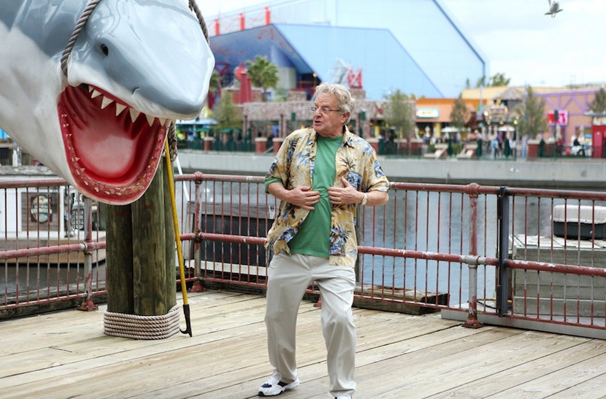 Jerry Springer plays a manic tourist in "Sharknado 3: Oh Hell No!" (Raymond Liu/Syfy)