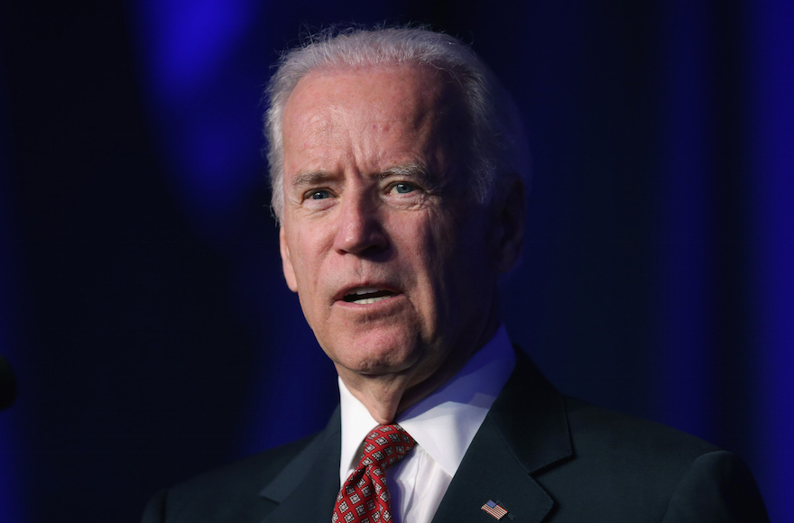 U.S. Vice President Joe Biden delivering remarks at the Good Jobs Green Jobs National Conference at the Washington Hilton in Washington, D.C. on April 13, 2015. (Chip Somodevilla/Getty Images)