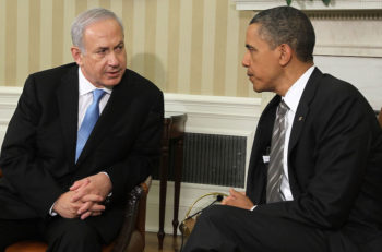 Israeli Prime Minister Benjamin Netanyahu meeting with President Barack Obama in the Oval Office of the White House, May 20, 2011. (Alex Wong/Getty Images)