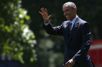 U.S. President Barack Obama departs the White House July 14, 2015, in Washington, D.C. (Win McNamee/Getty Images)