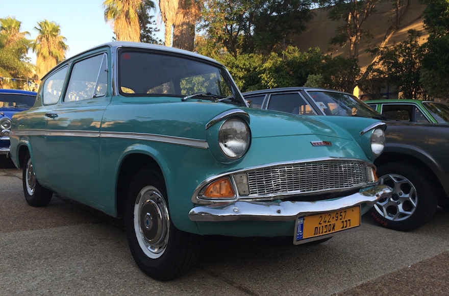 The restored 1967 Ford Anglia was the star of the 5 Club's meeting on July 17, 2015. (Courtesy of 5 Club)