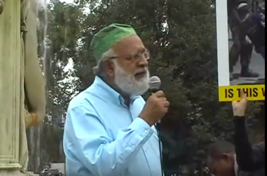 Kaukab Siddique speaking at a rally in Washington, D.C. in 2010. (YouTube)