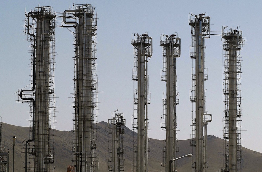 A view of Iran's controversial heavy water production facility in Arak, south of the Iranian capital Tehran in 2004. (Majid Saeedi/Getty Images)