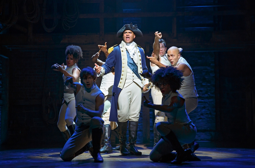 Christopher Jackson as George Washington in 