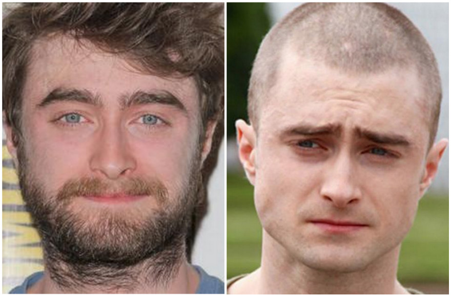 Daniel Radcliffe has changed his look for a new film. (Twitter)