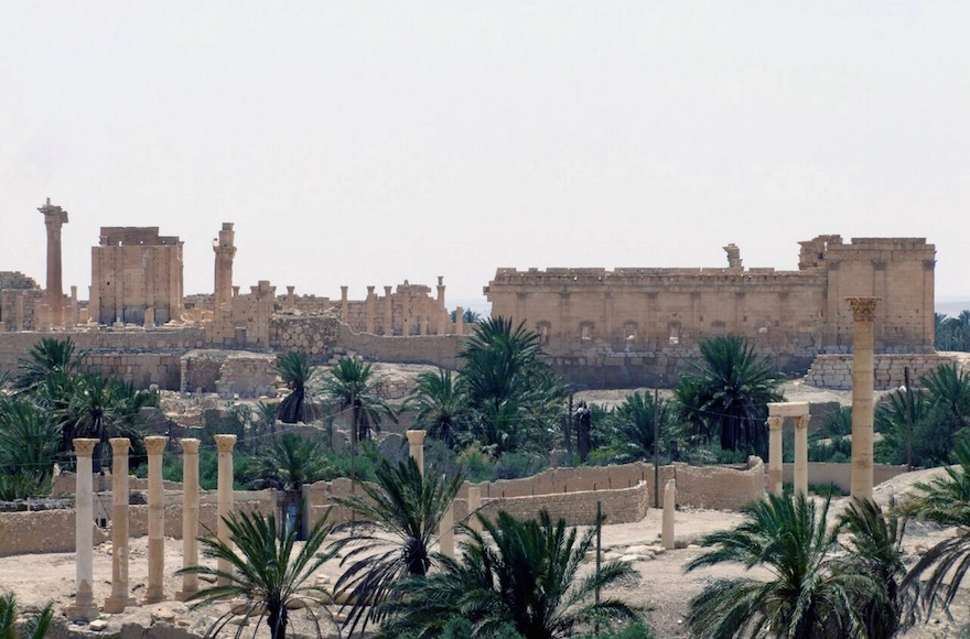 The ancient Roman city of Palmyra, northeast of Damascus, Syria. (SANA via AP Images)