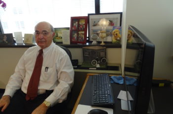 Defense attorney Barry Helfand in his office in suburban Washington. (Suzanne Pollak)