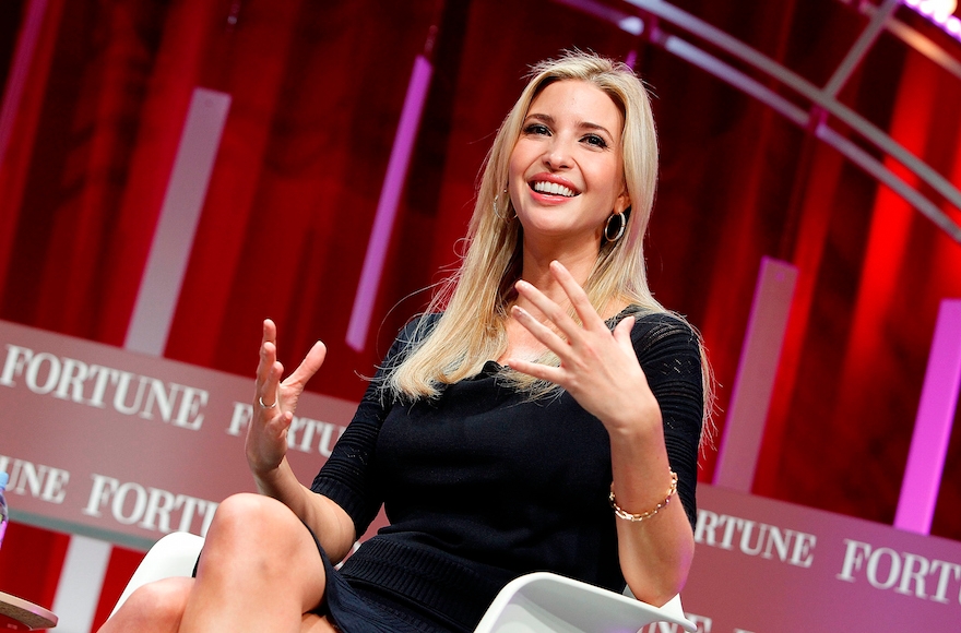 Ivanka Trump speaking onstage during Fortune's Most Powerful Women Summit at the Mandarin Oriental Hotel in Washington, D.C., October 14, 2015 (Paul Morigi/Getty Images for Fortune/Time Inc)