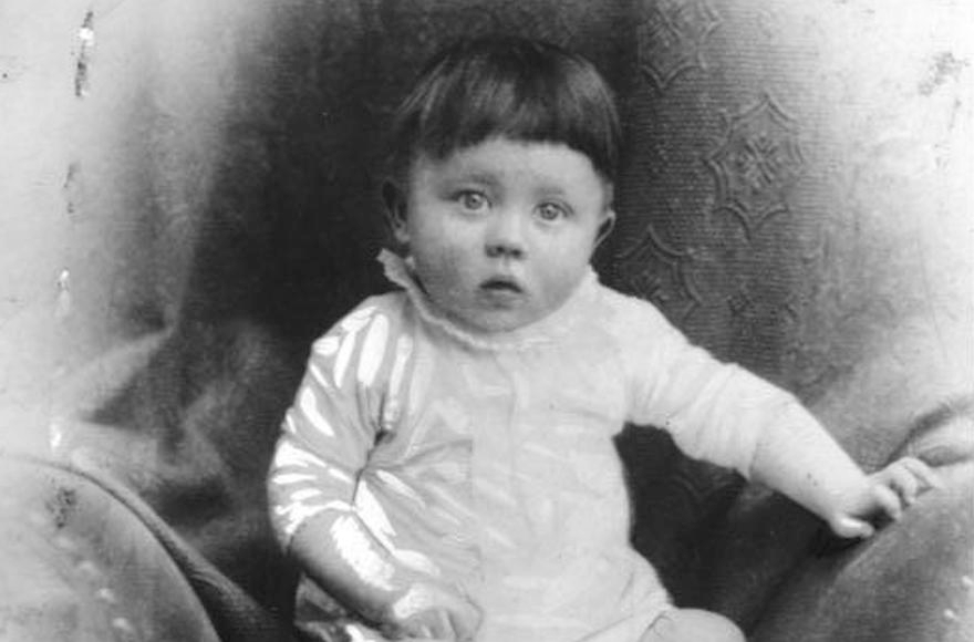 A photo of baby Hitler, circa 1889. (Wikimedia Commons)