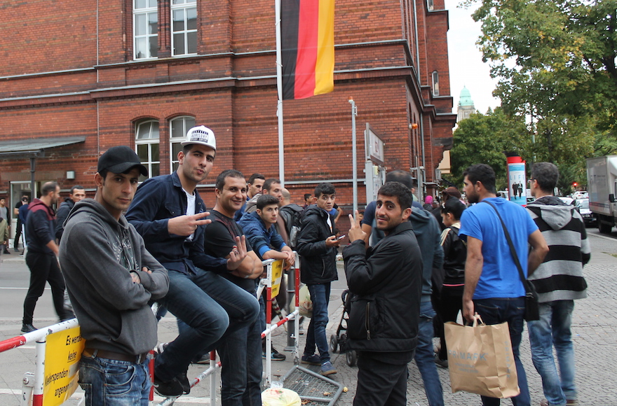 Germany is struggling to process and accommodate the 10,000 refugees streaming into the country every day. (Uriel Heilman)