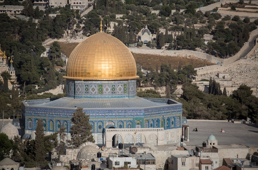 The Temple Mount compound in Jerusalem.(Hadas Parush/Flash90)