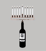 51358 - Copper Cork Menorah