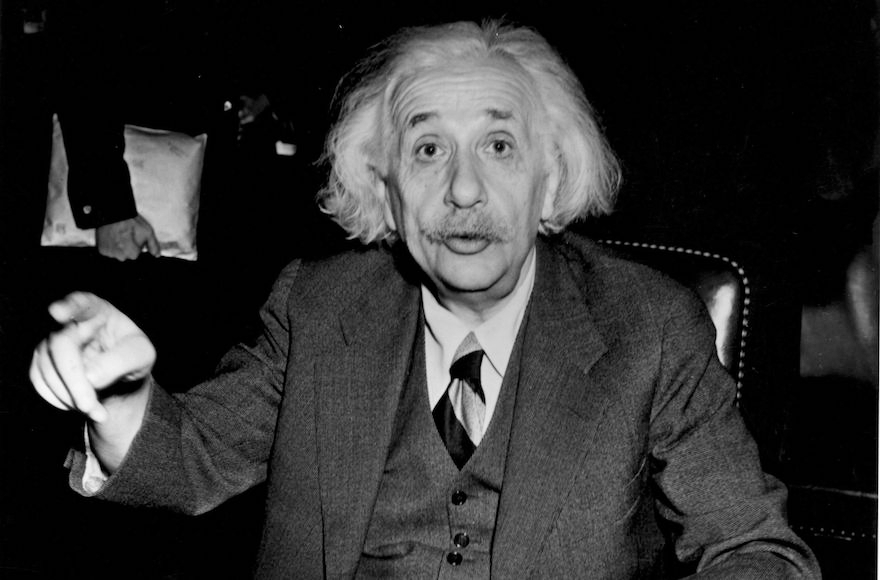 German-born American physicist Albert Einstein, 1946 (Central Press/Getty Images)