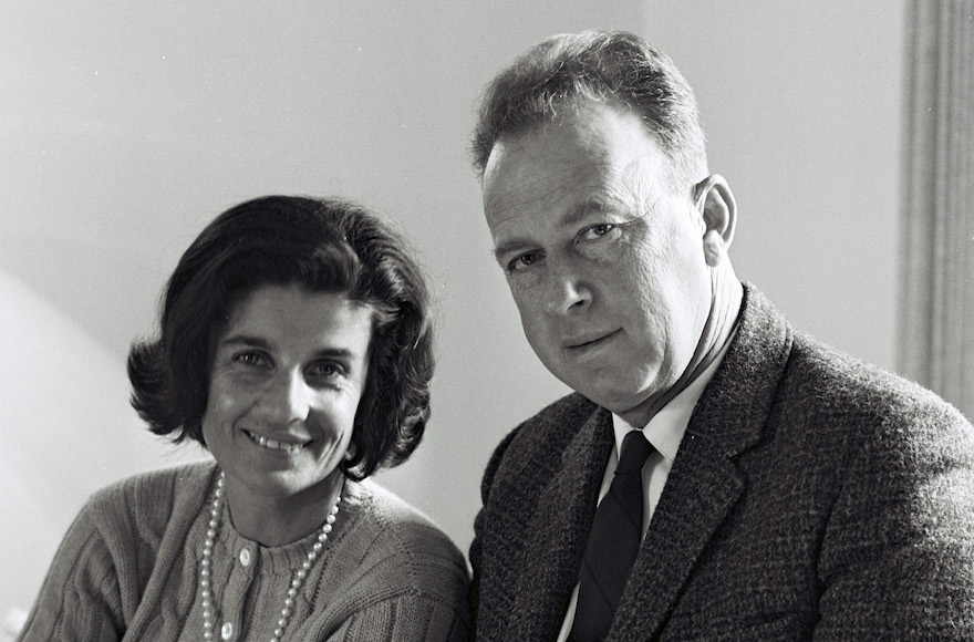 Leah and Yitzhak Rabin in 1968. (Israel Government Press Office)