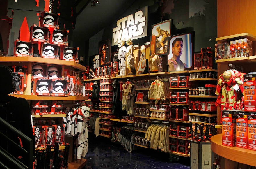 Merchandise at the Stockton Street Disney Store in San Francisco, Sept. 4, 2015. (George Nikitin/Invision for Disney Consumer Products/AP Images)