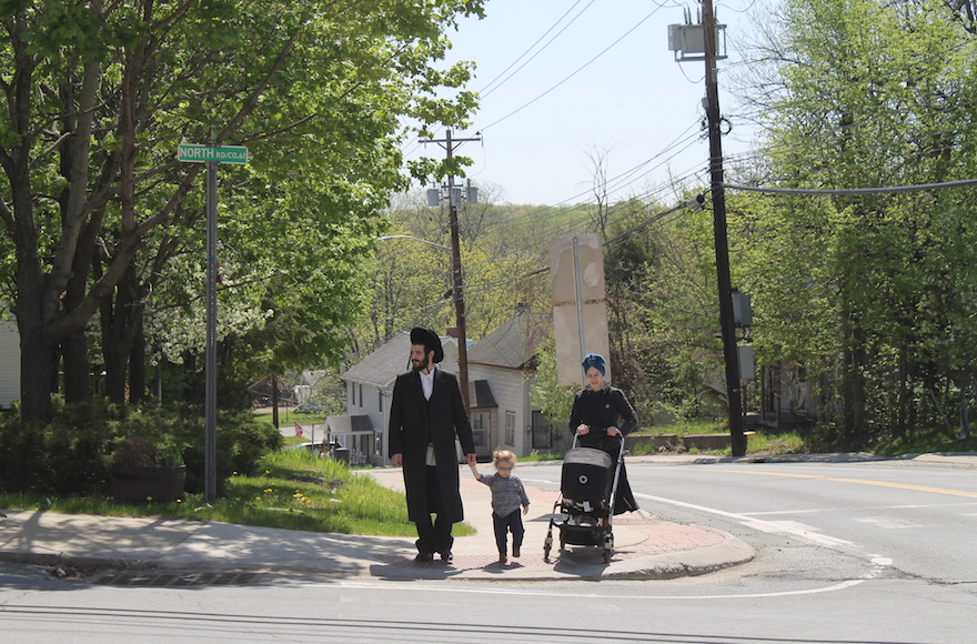 Chaim Friedman moved with his wife and two children to Bloomingburg from Williamsburg, Brooklyn. (Uriel Heilman)