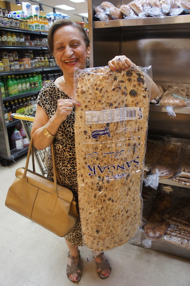 Lavash-like sangar bread can be about 5 feet long. (Shannon Sarna)