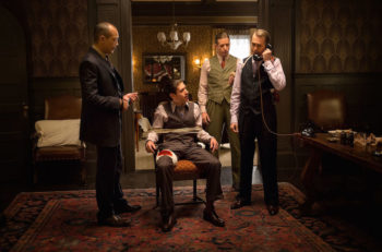 Zegen, center, played Jewish gangster Bugsy Siegel in HBO's 