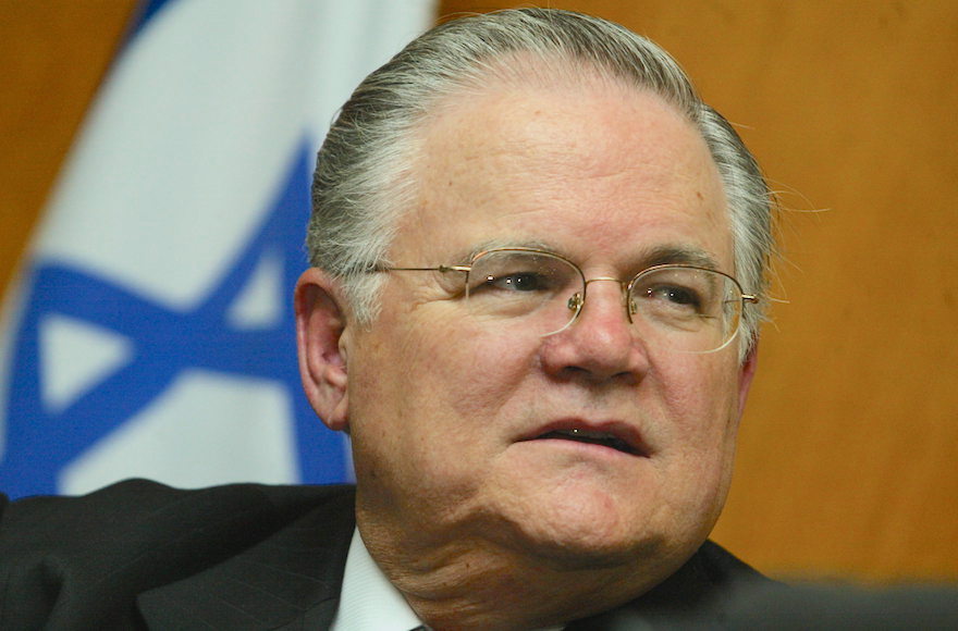 Pastor John Hagee visiting the Knesset in Jerusalem, Nov. 7, 2005. (Flash90)