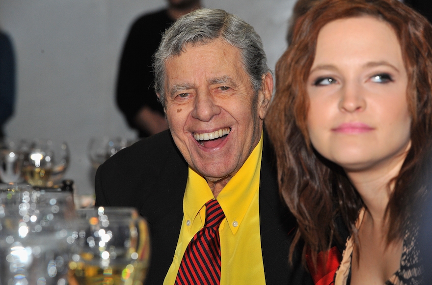 Comedian Jerry Lewis attending The Lincoln Awards: A Concert For Veterans & The Military Family presented by The Friars Foundation at John F. Kennedy Center for the Performing Arts in Washington, D.C., Jan. 7, 2015.  (Larry French/Getty Images for The Friars Club)