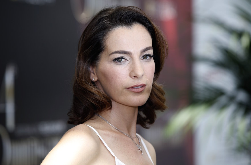 Israeli actress Ayelet Zurer posing during a photocall for the TV show 