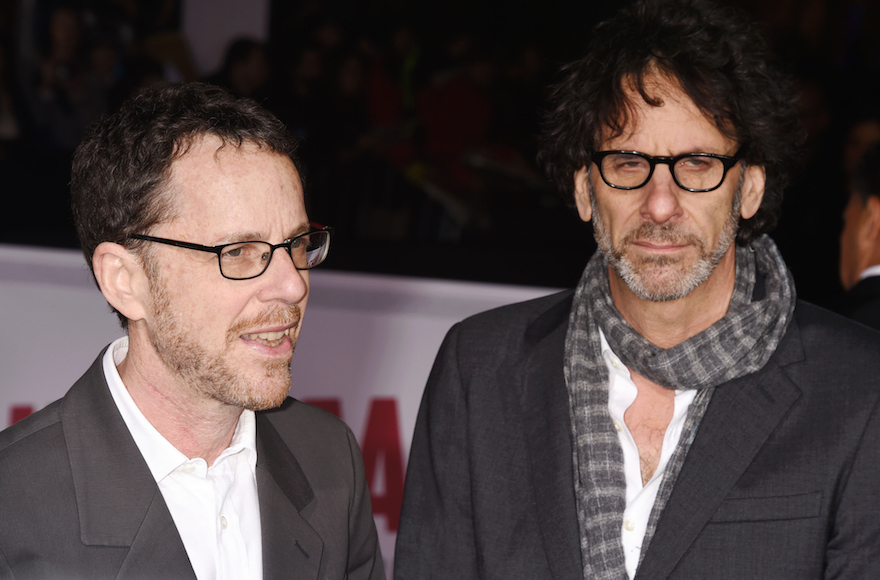 Ethan Coen, left, and Joel Coen arriving at the premiere 