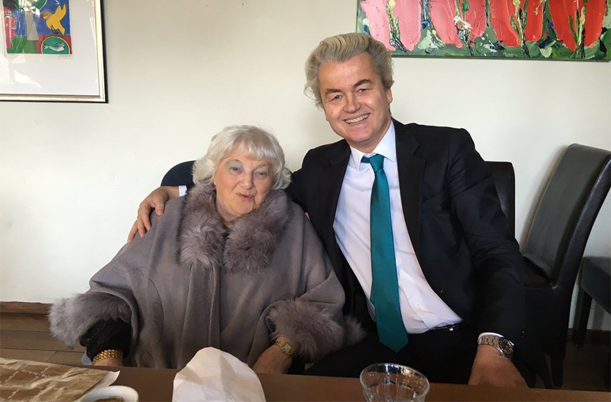 Geert Wilders and Diana Blog in Amsterdam on Feb. 15 2016. Courtesy of Geert Wilders