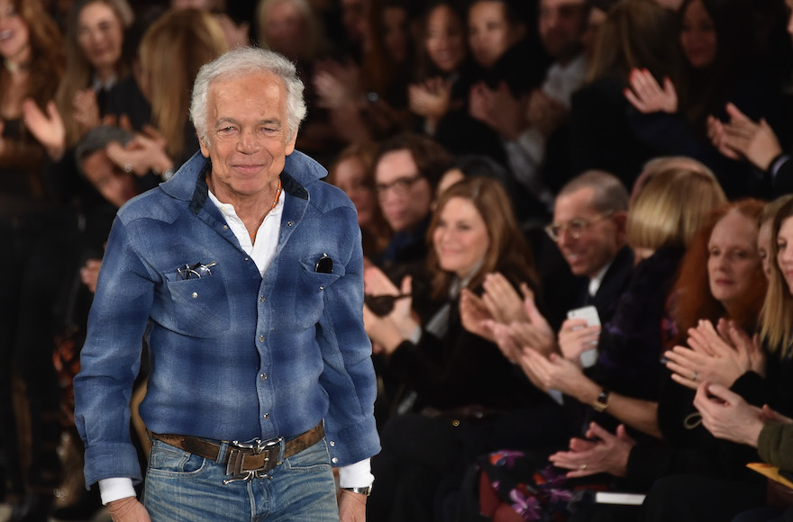 Ralph Lauren at his fashion show during Mercedes-Benz Fashion Week 2015 in New York City, Feb. 19, 2015. (Mike Coppola/Getty Images for Mercedes-Benz Fashion Week)
