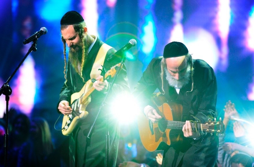 Gat Brothers performing in Tel Aviv, Israel, April 2014. (Courtesy of the Gat brothers)