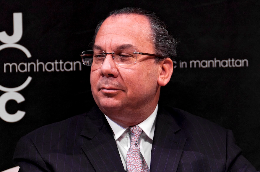 Rabbi Marc Schneier attending the Combating Islamophobia event at the JCC in Manhattan, New York, March 14, 2012.