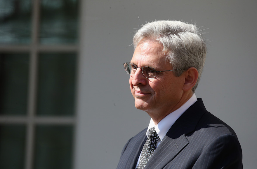 U.S. Court of Appeals for the District of Columbia Circuit Chief Judge Merrick B. Garland being introduced by President Barack Obama as the nominee for the Supreme Court in the Rose Garden at the White House in Washington, D.C., March 16, 2016. (Mark Wilson/Getty Images)