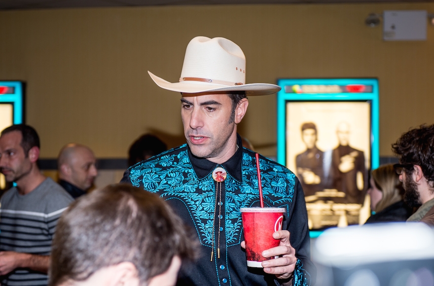 Actor and comedian Sacha Baron Cohen attending 'The Brothers Grimsby' fan screening at Regal Union Square in New York, March 8, 2016. (Roy Rochlin/FilmMagic)