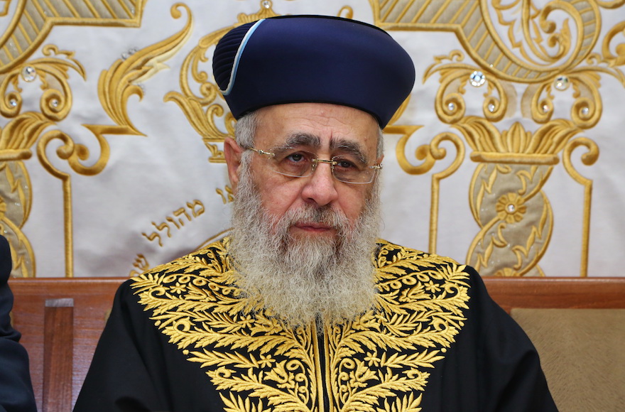 Sephardi Chief Rabbi Women Can Do The Laundry In The Army Not Serve