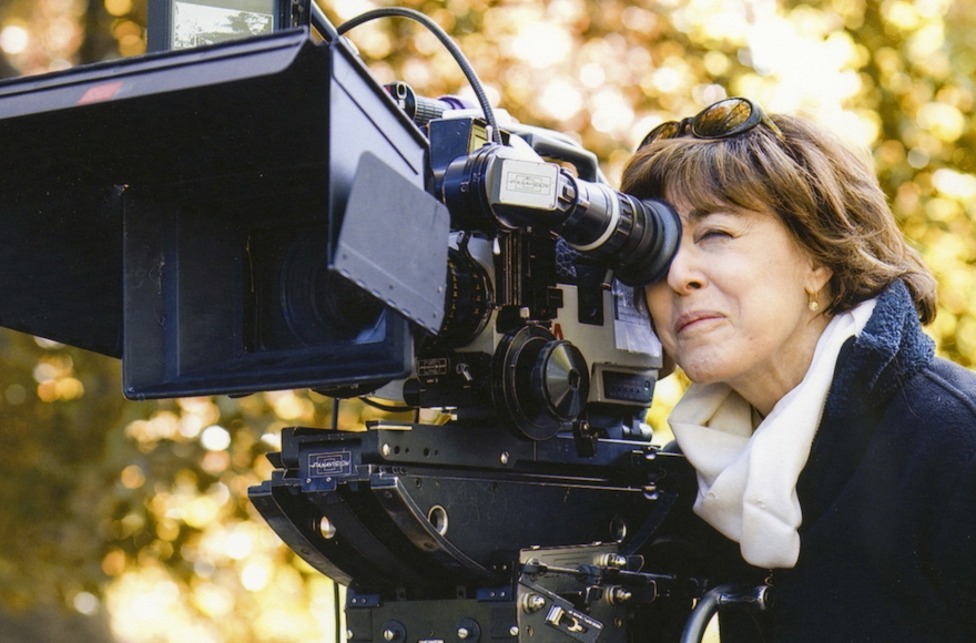 Nora Ephron — the subject of a new documentary made by her son — behind the camera in an undated photo. (Courtesy of HBO)