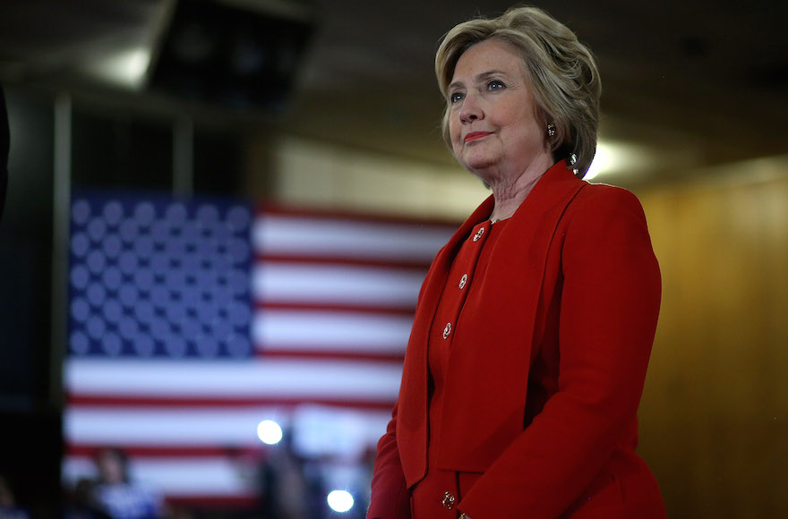 Hillary Clinton campaigning at a Bronx Organizing Event in New York City, April 13, 2016. (Justin Sullivan/Getty Images)